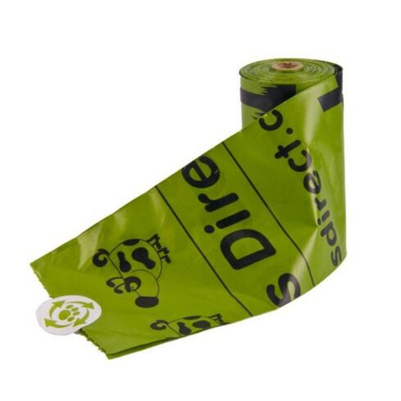 PLA Biodegradable Poop Bags Pet Dog Use With Dispenser Custom Logo Available