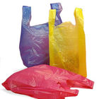 Polylactic Acid Colored Biodegradable T Shirt Garbage Bags With Logo