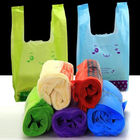 100% Biodegradable Shopping Bags , T Shirt Compostable Grocery Bags
