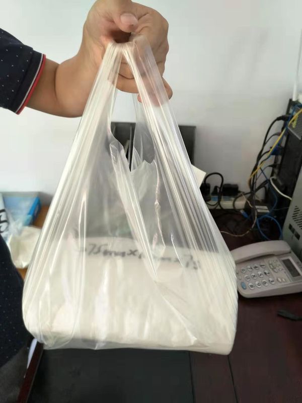 Custom Plastic PVA Water Soluble 100% Biodegradable Medical Shopping Bags