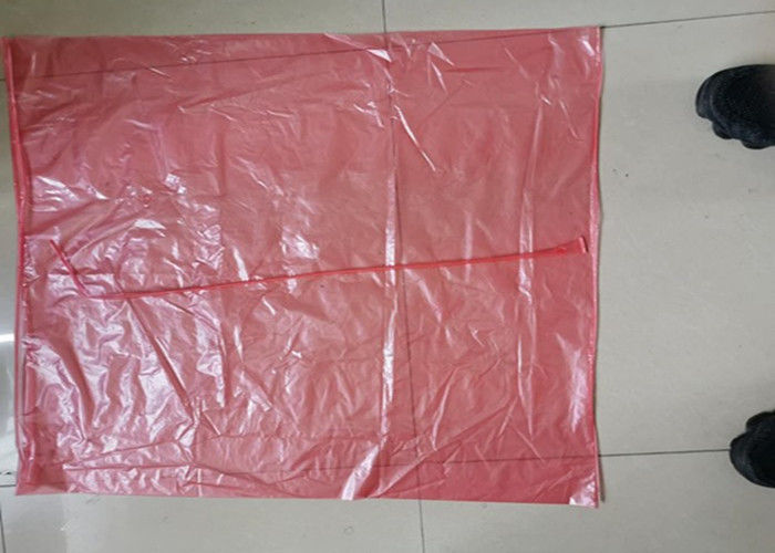 Pink hot water soluble laundry bags for hospital linen 840mm x 660mm x 25um