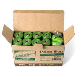 Non - Toxic 100% Biodegradable Poop Bags , Biodegradable Plastic Bags Refill Rolls