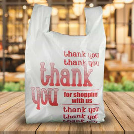 100% Biodegradable Shopping Bags , T Shirt Compostable Grocery Bags